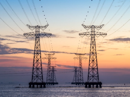 off-shore grid powerlines